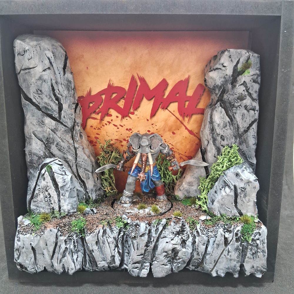 Homem Elefante + Diorama Quadro