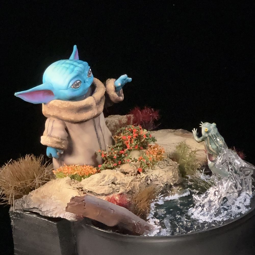 Grogu e o Sapo