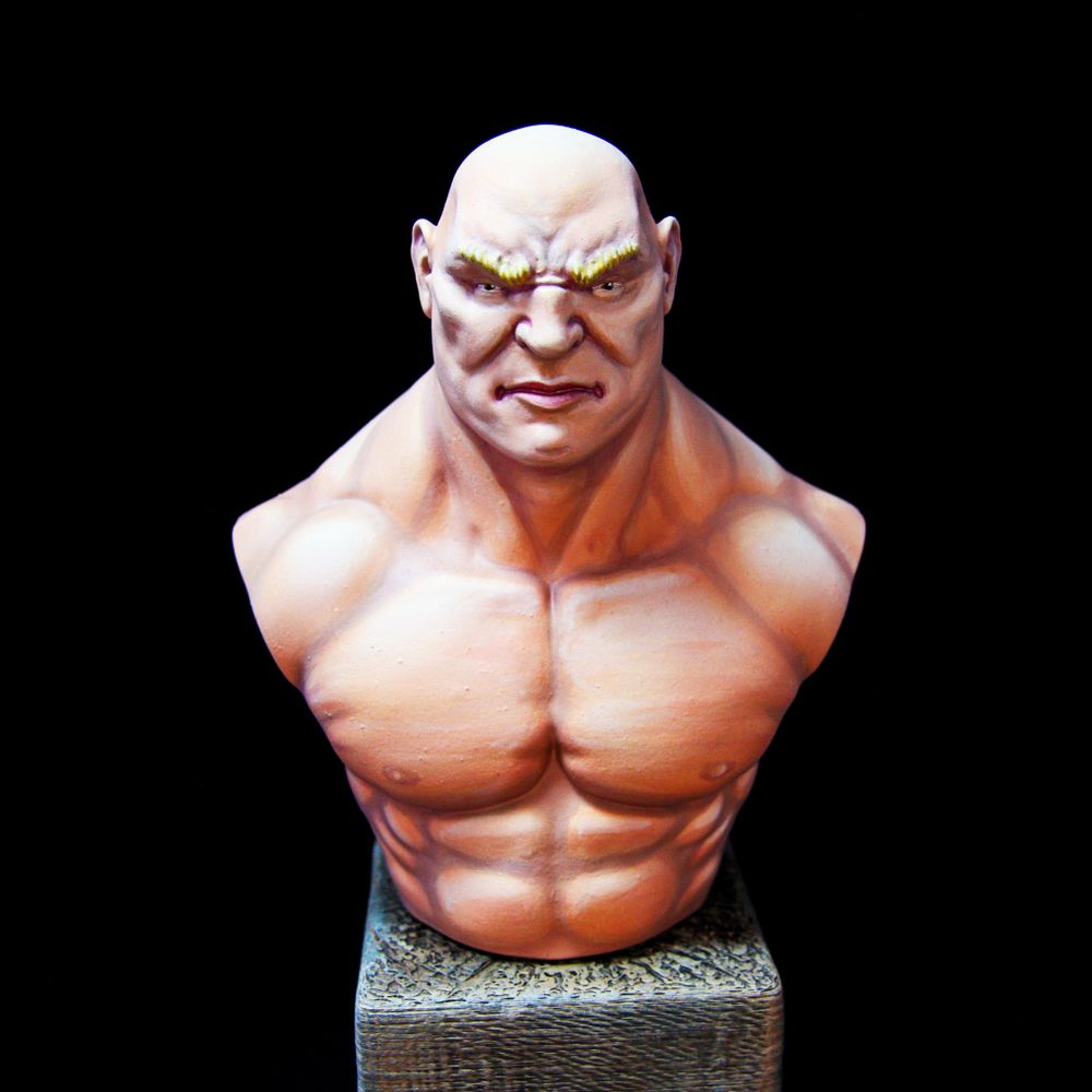 Busto - Estudo de pele