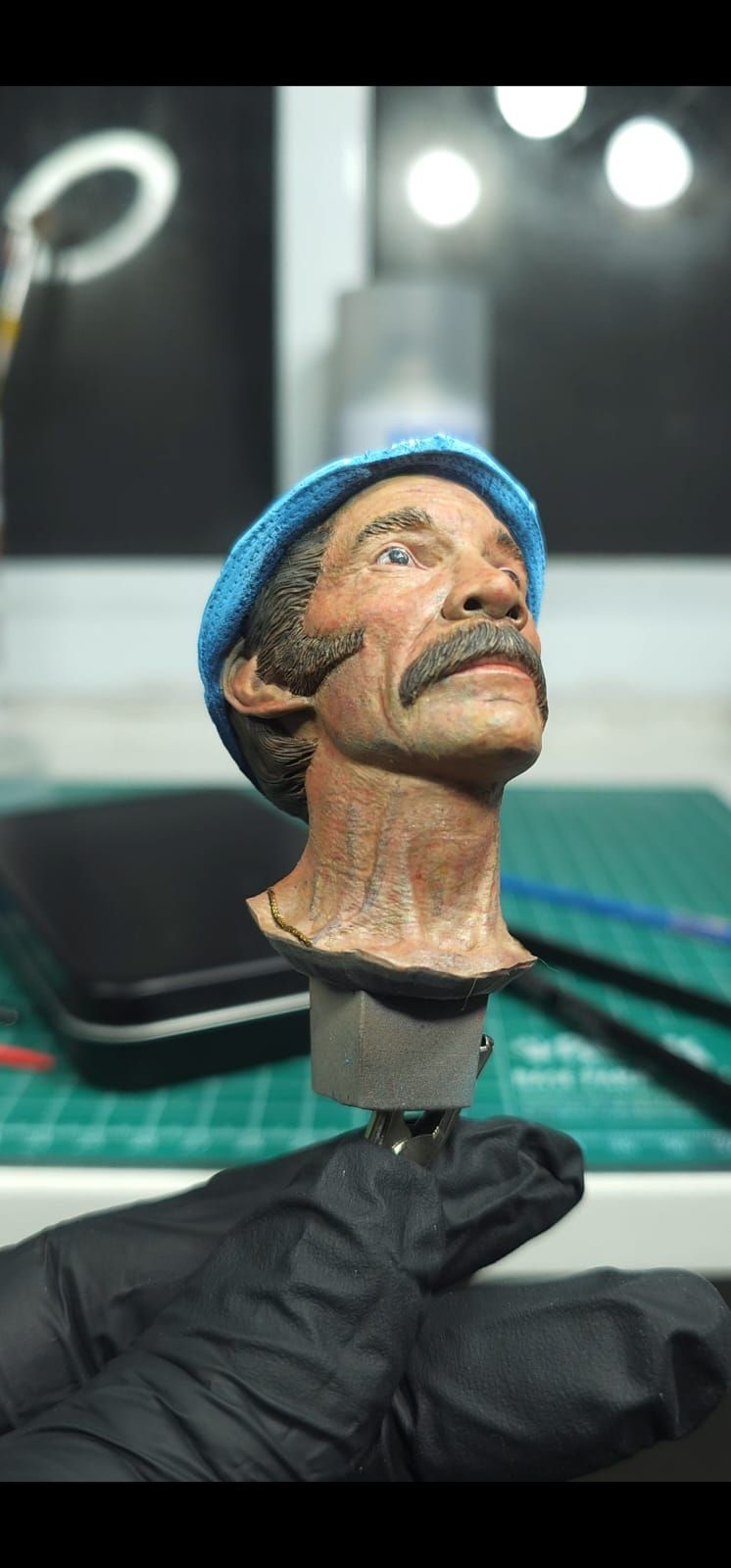 Pintura da Head do incônico Seu Madruga