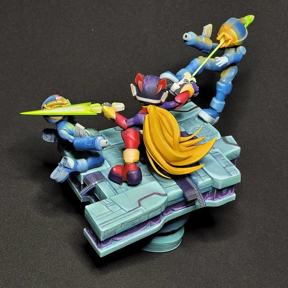 Megaman Zero Diorama - Blindmanta 