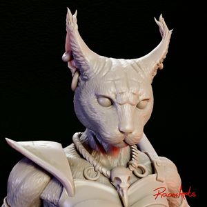 Tabaxi Caracal Rogue (Sculpture)