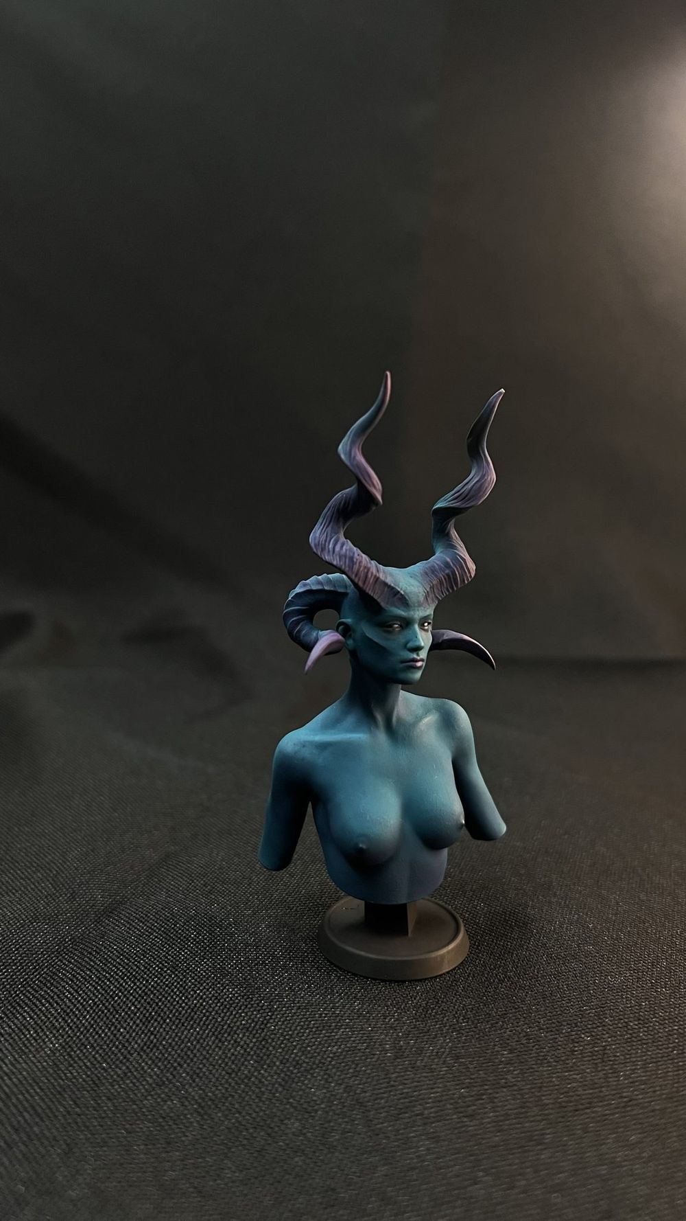 Blue demon lady