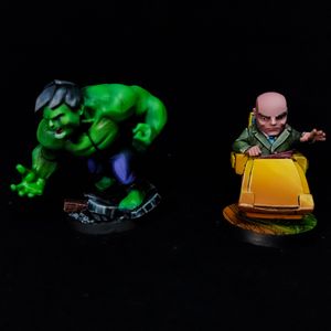 Prof xavier e hulk marvel united boardgame