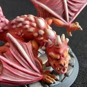 Baby dragon yellow red