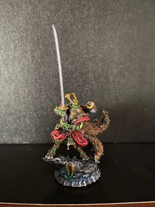 Samurai fantasy minis, and a mage