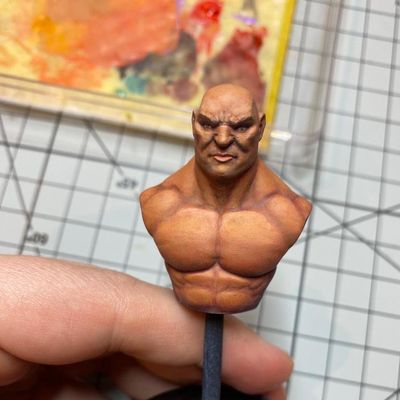 paint along - bust - skin