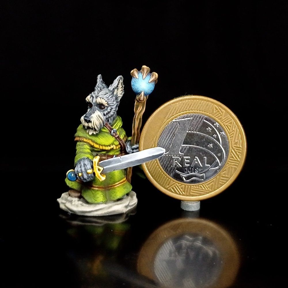 Nick - Schnauzer Wizard with Staff