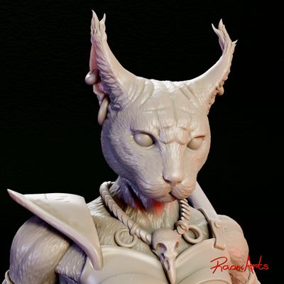 Tabaxi Caracal Rogue (Sculpture)