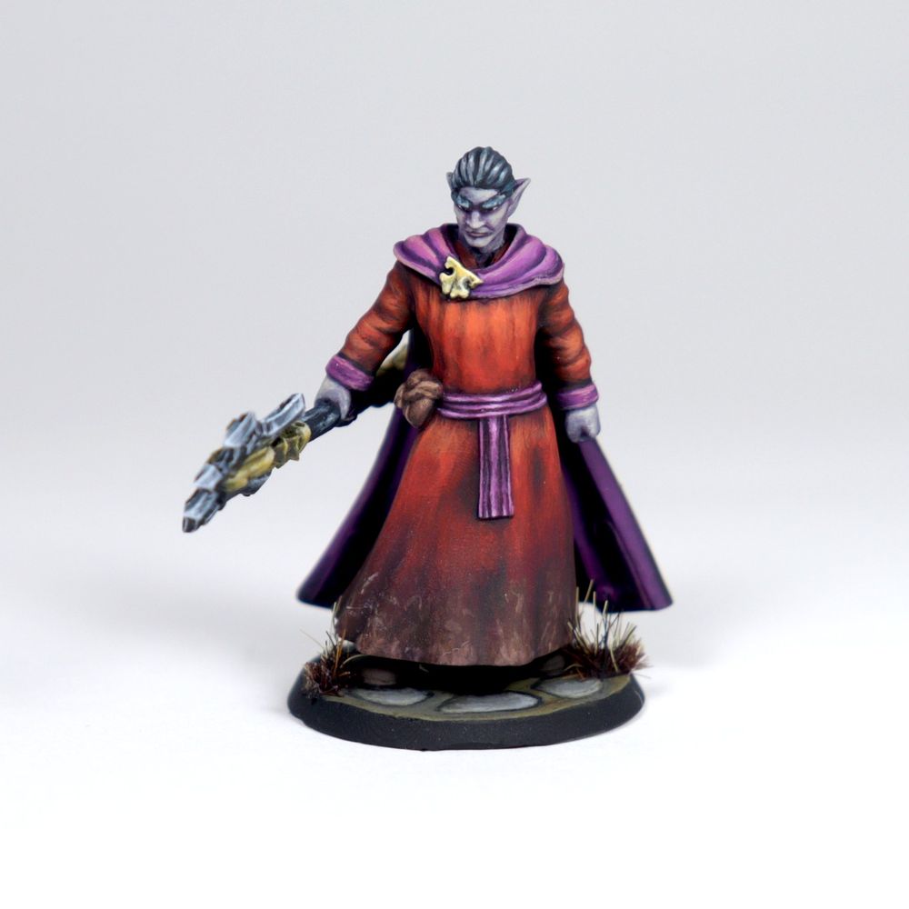 Bruxo Elfo - Miniatura para RPG