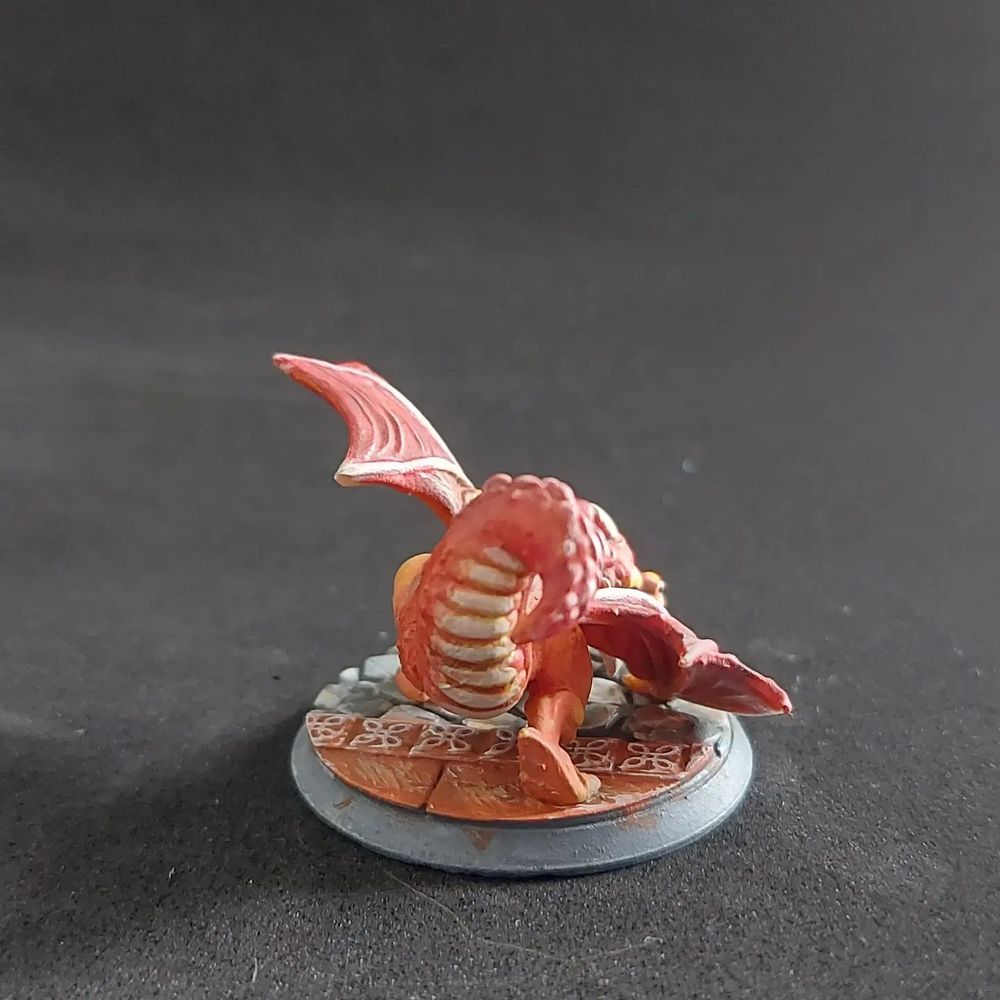 Baby dragon yellow red