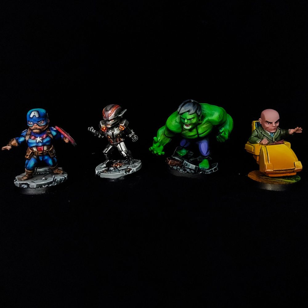 Prof xavier e hulk marvel united boardgame