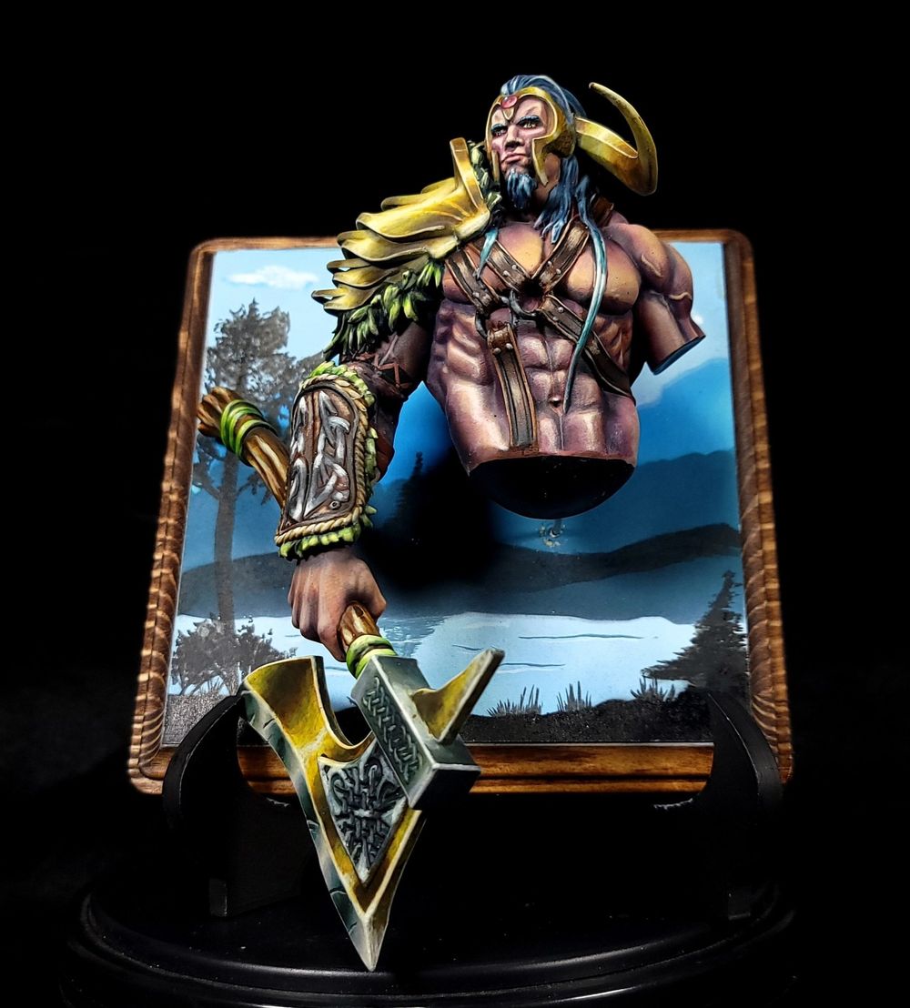 Giant bust