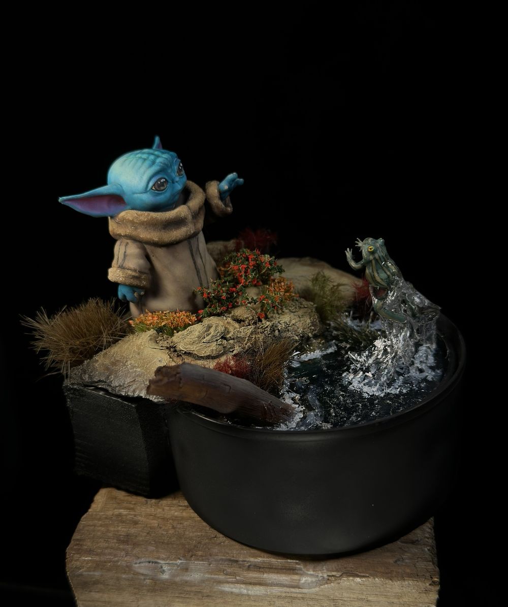 Grogu e o Sapo