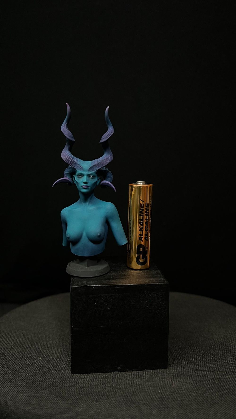 Blue demon lady