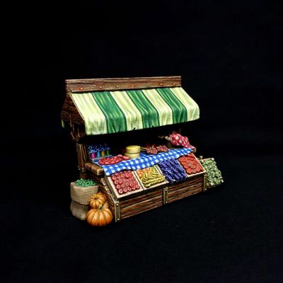 Cenários - Barraca de feira