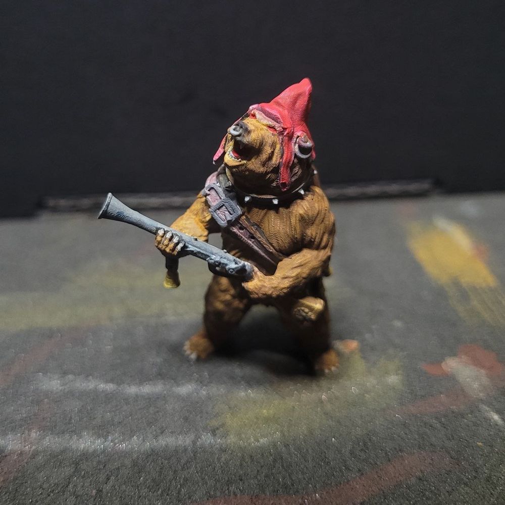 Urso Com Mosquete 30mm