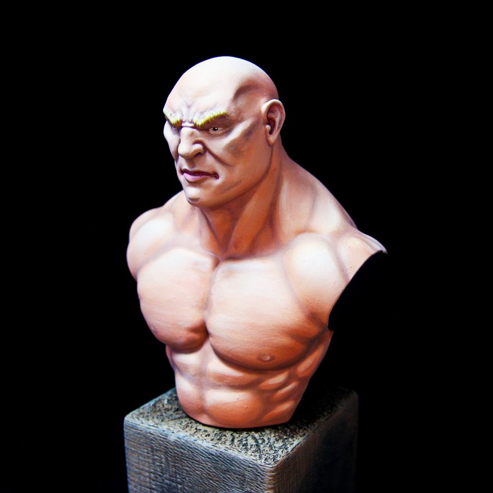 Busto - Estudo de pele