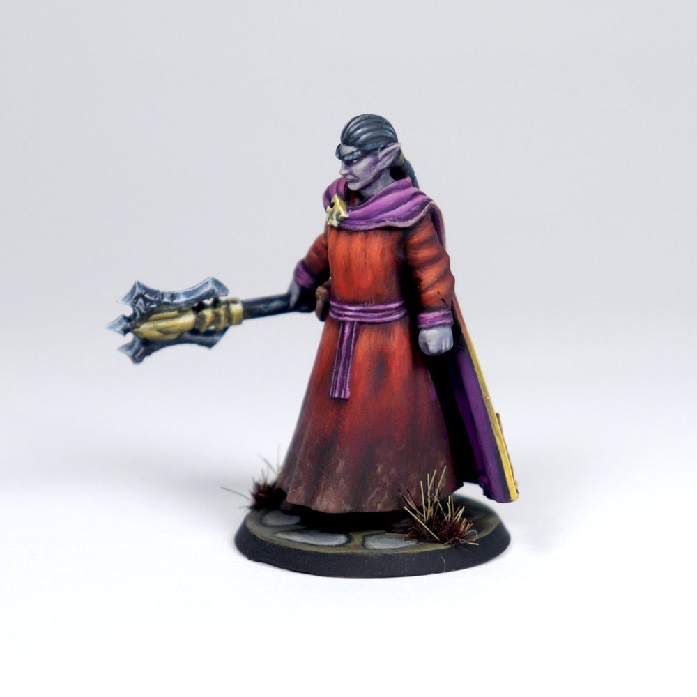 Bruxo Elfo - Miniatura para RPG