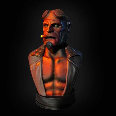 Hellboy bust