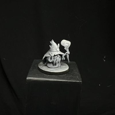 The Little Wizard, a black and white study