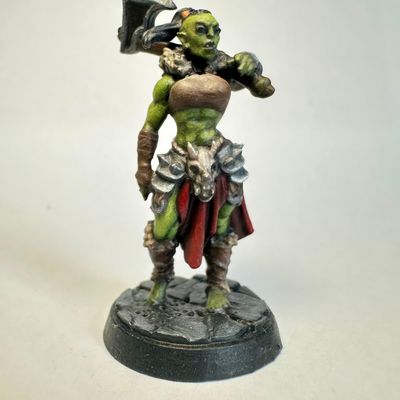 Grasha Ironfang - Orc Barbarian
