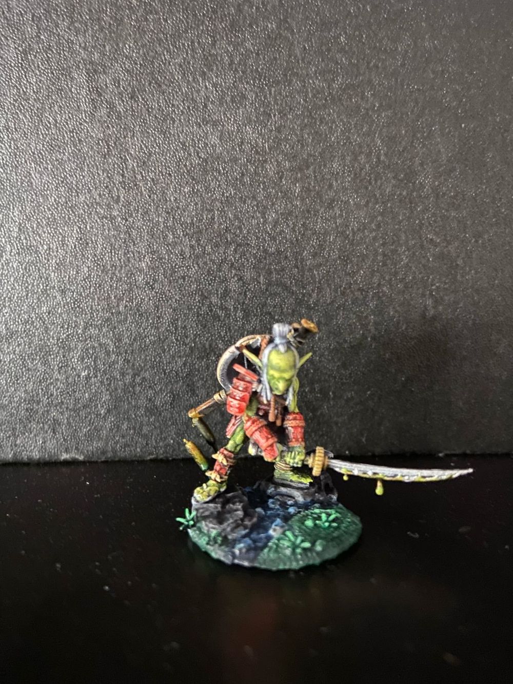 Samurai fantasy minis, and a mage