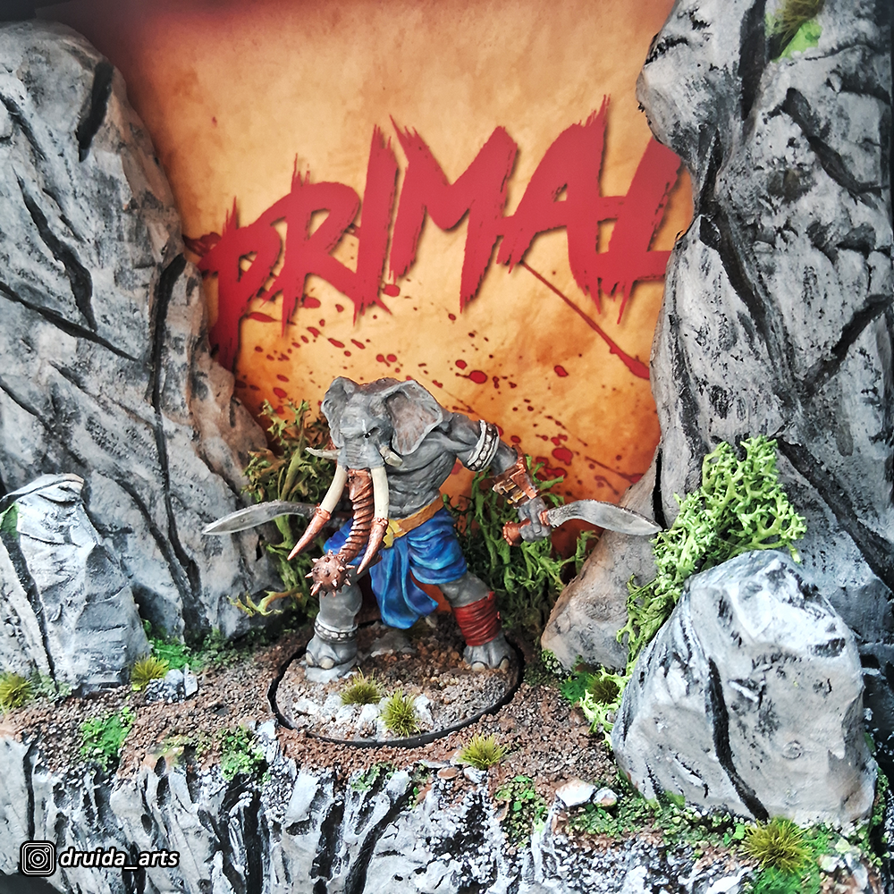 Homem Elefante + Diorama Quadro