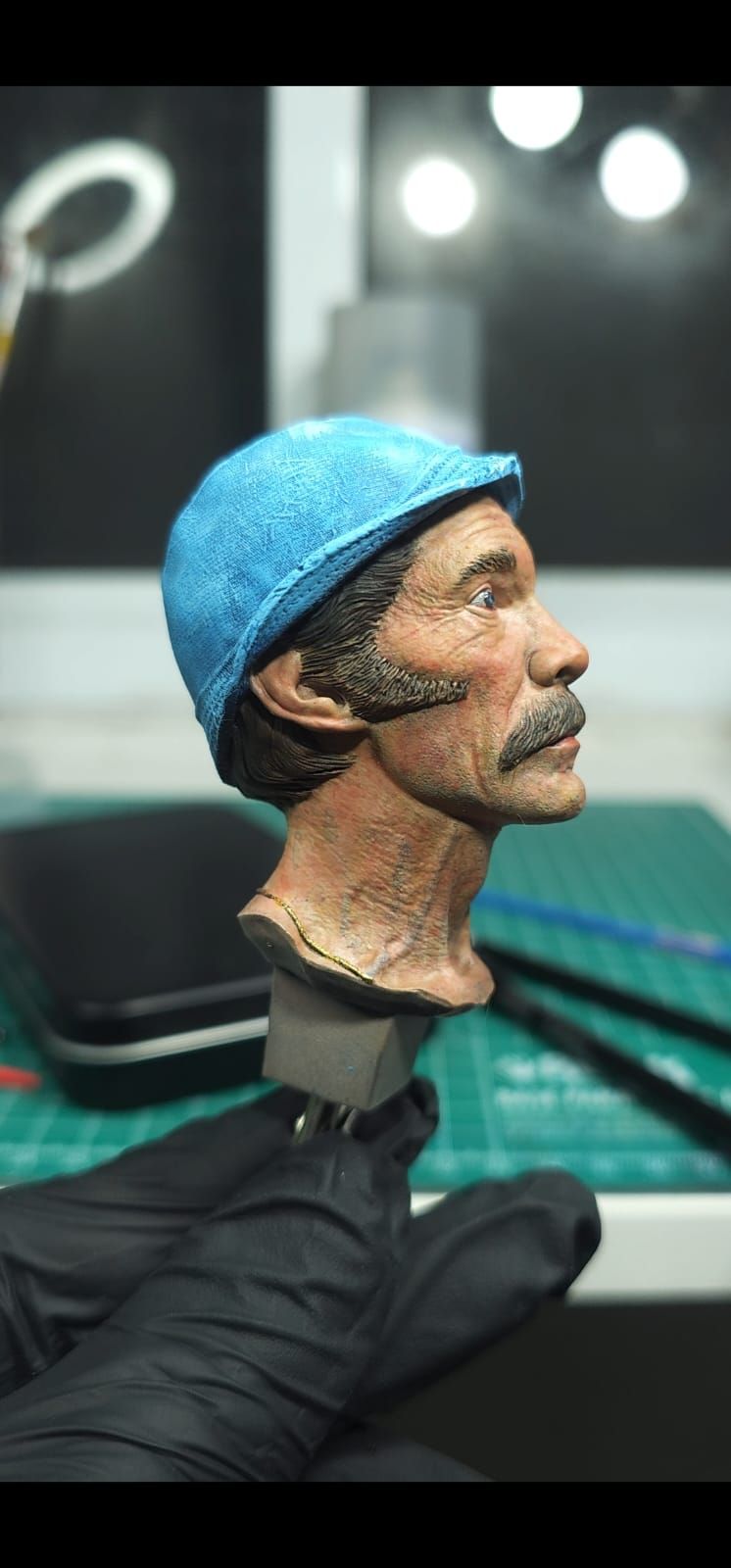 Pintura da Head do incônico Seu Madruga