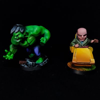 Prof xavier e hulk marvel united boardgame