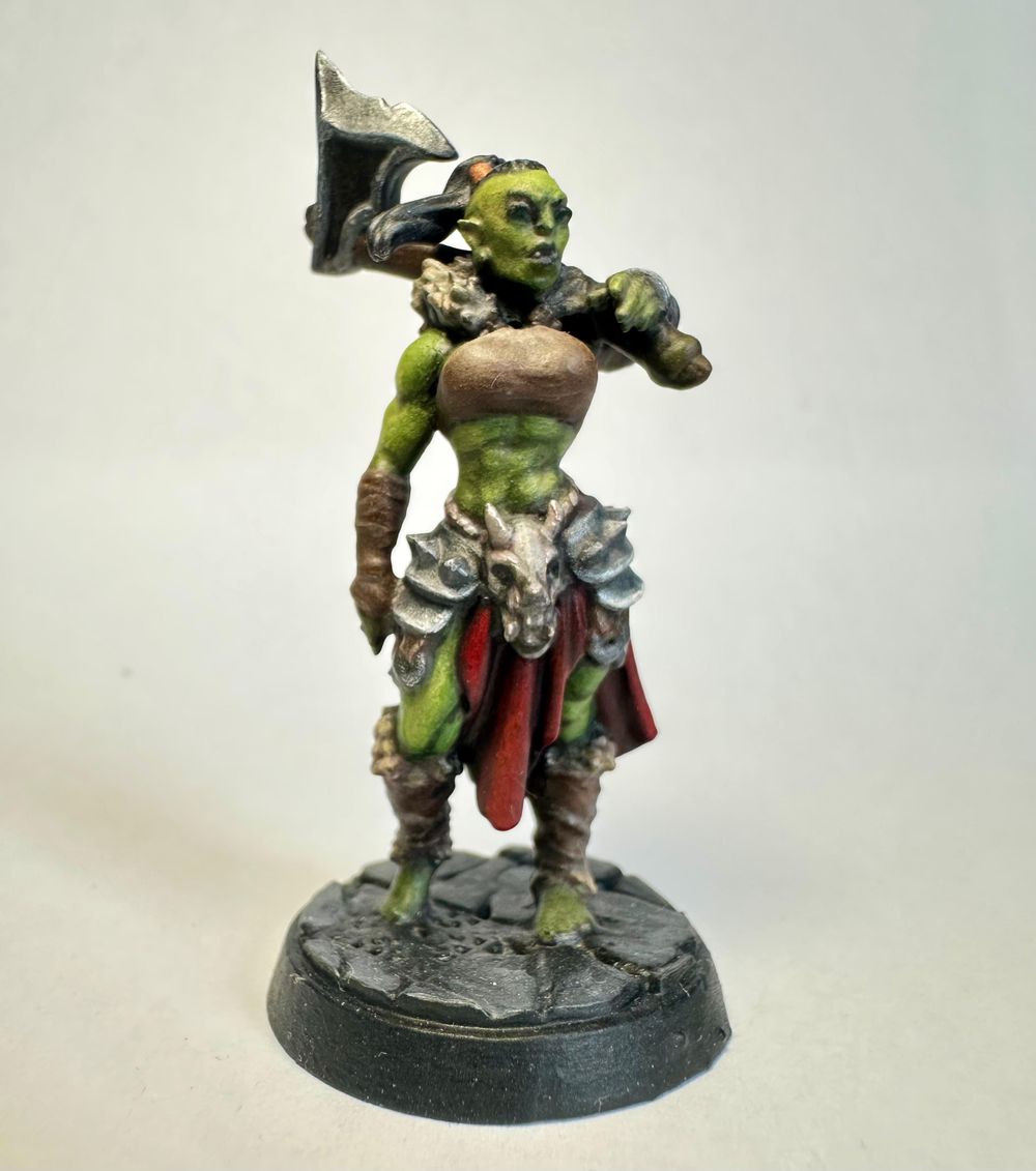 Grasha Ironfang - Orc Barbarian