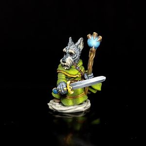 Nick - Schnauzer Wizard with Staff