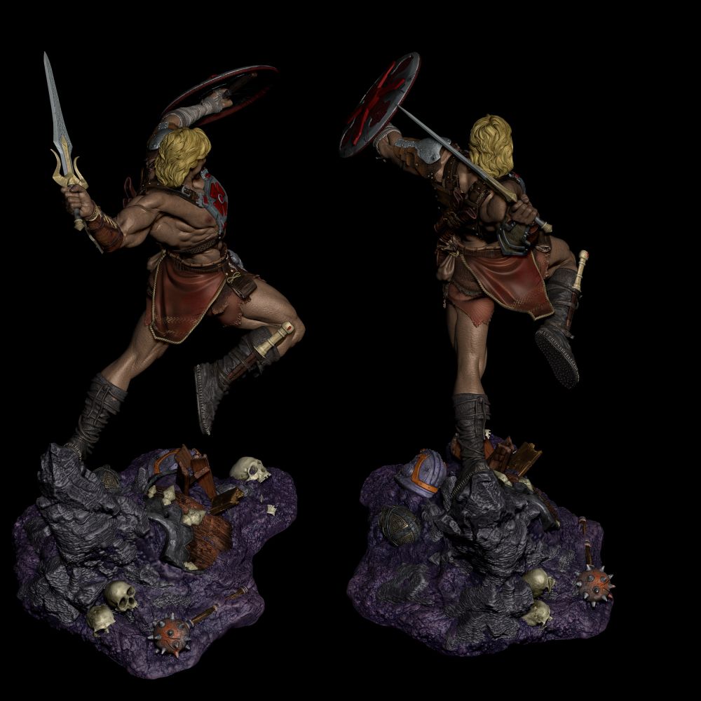 He Man modelagem 3D