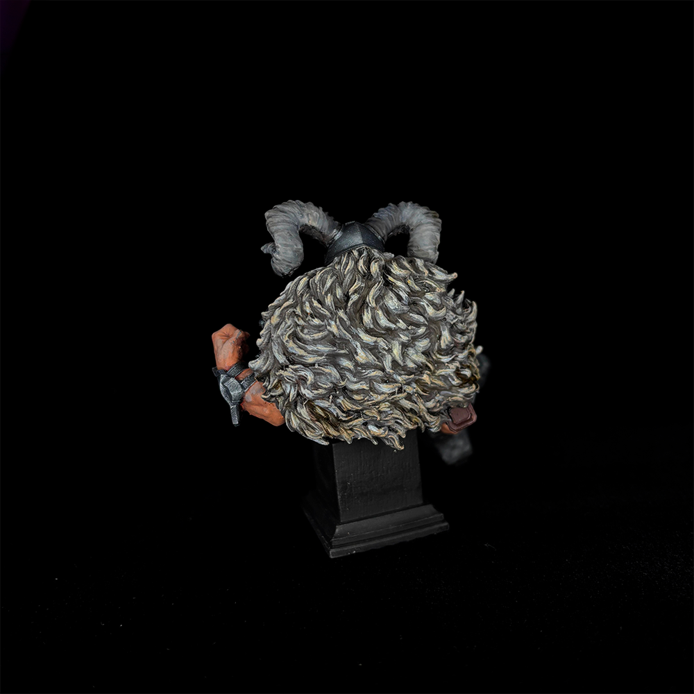 Weregoat humanoid form bust