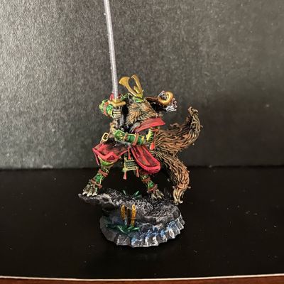 Samurai fantasy minis, and a mage