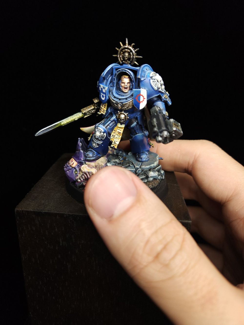 Captain in Terminator armour