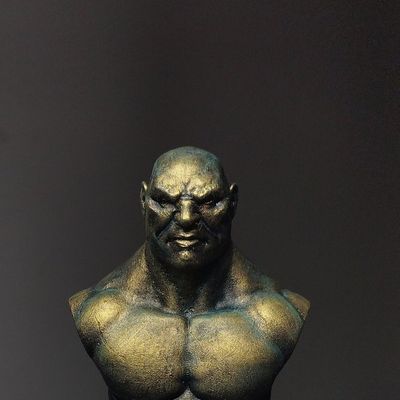 Golden bust