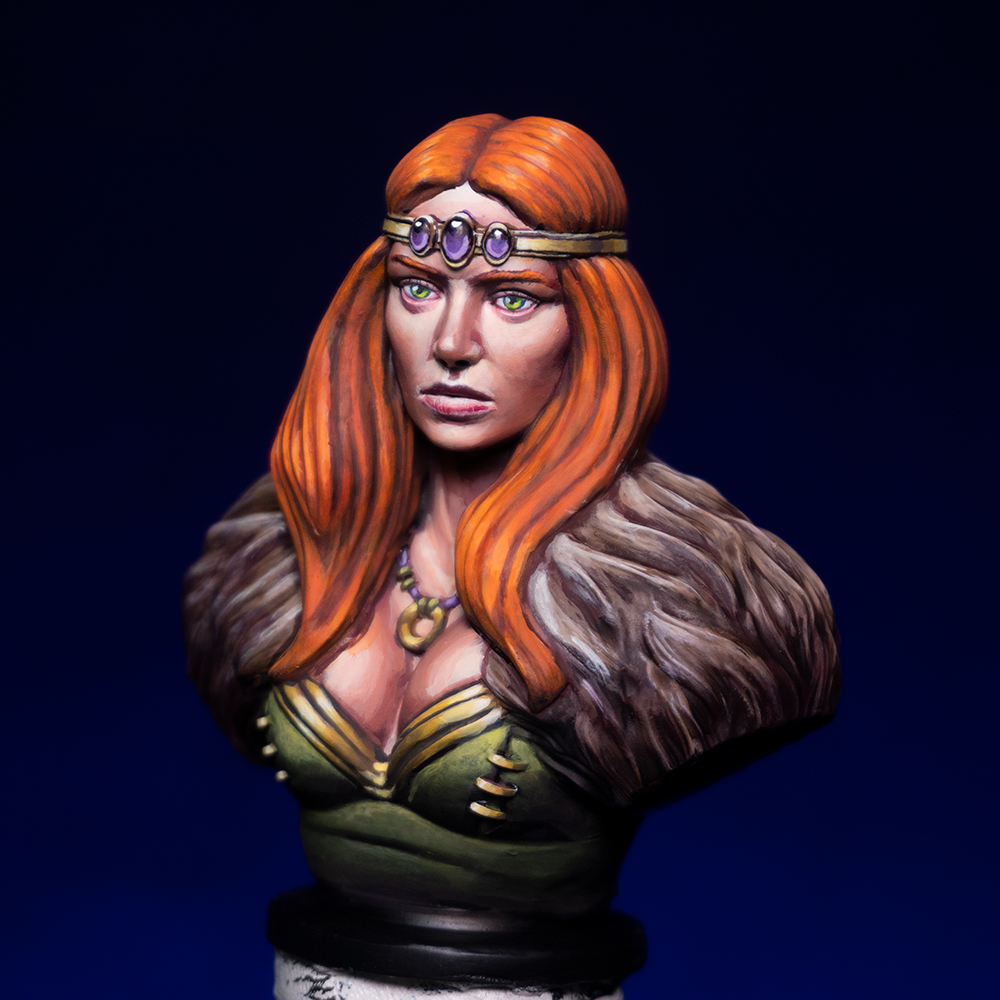 Celtic Lady Red Head