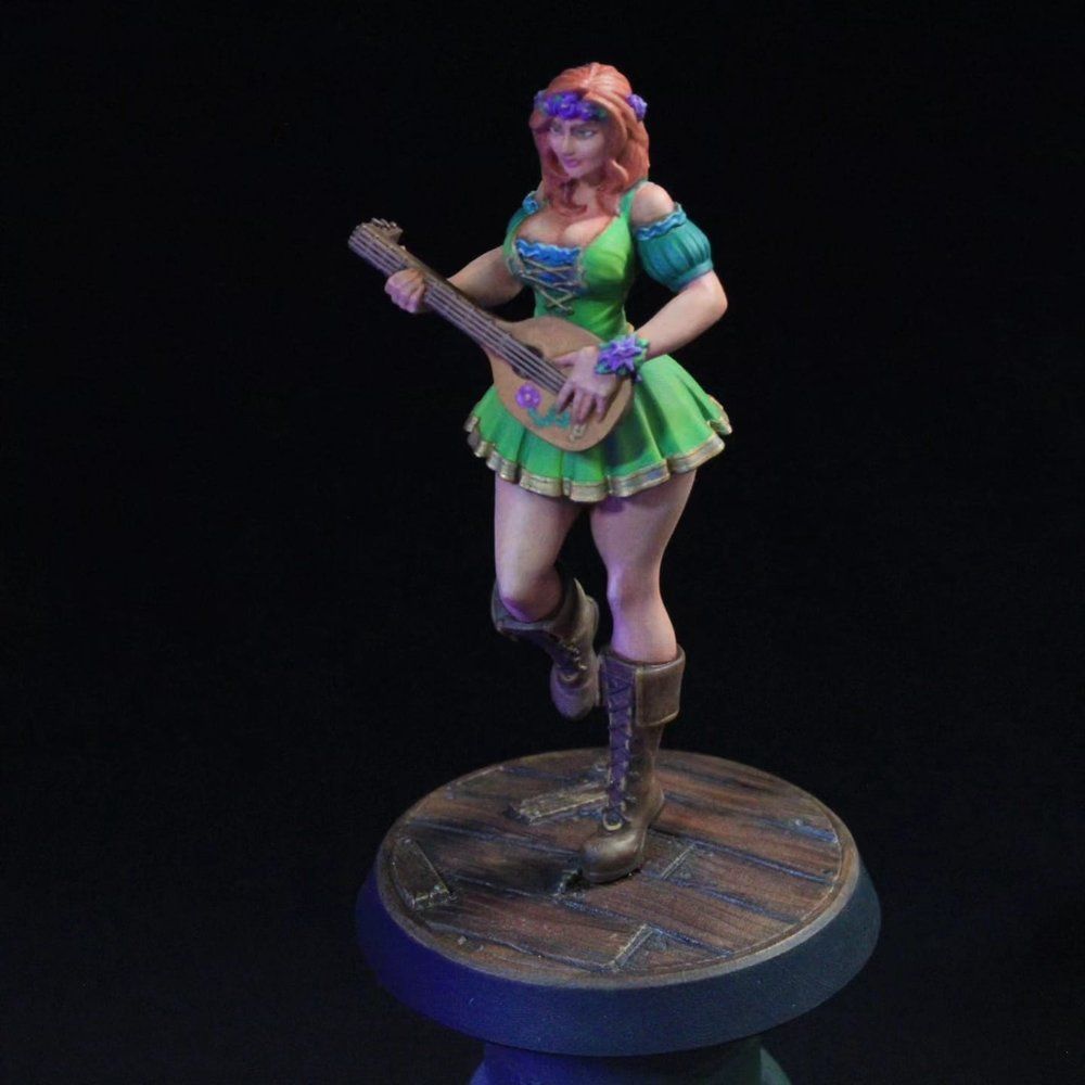 Deirdre The Bard - Dungeon Pinups